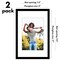 Americanflat 2 Pack of Picture Frames with Mat - Plexiglass Cover